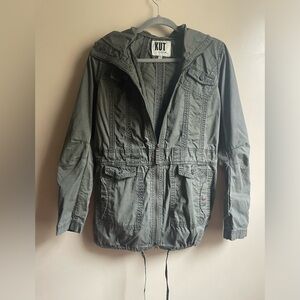 Kut from the Kloth military green jacket size S 100% cotton utility bomber